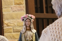 Blessed Virgin Mary with Crown of Roses